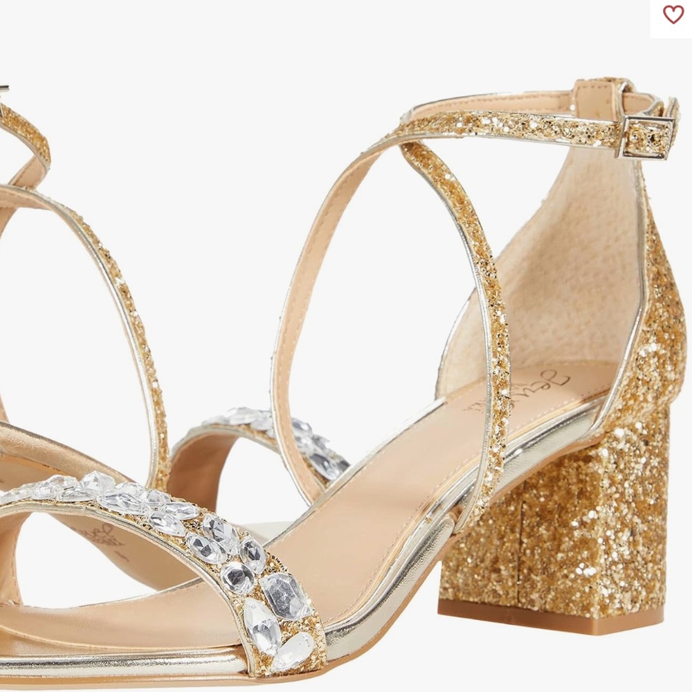 JEWEL - BADGLEY MISCHKA - Gold sequins heels